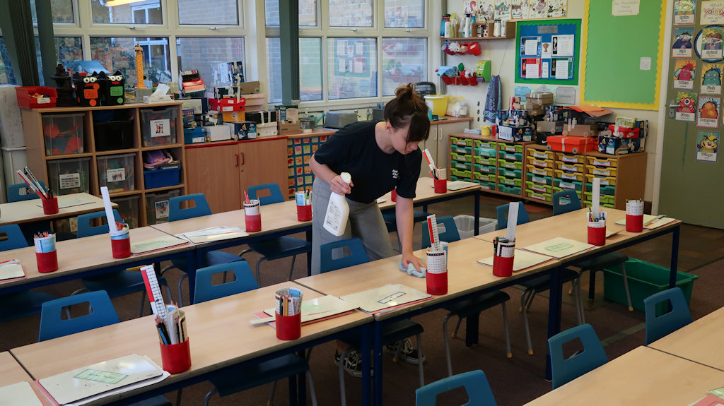 school cleaning in south-wales